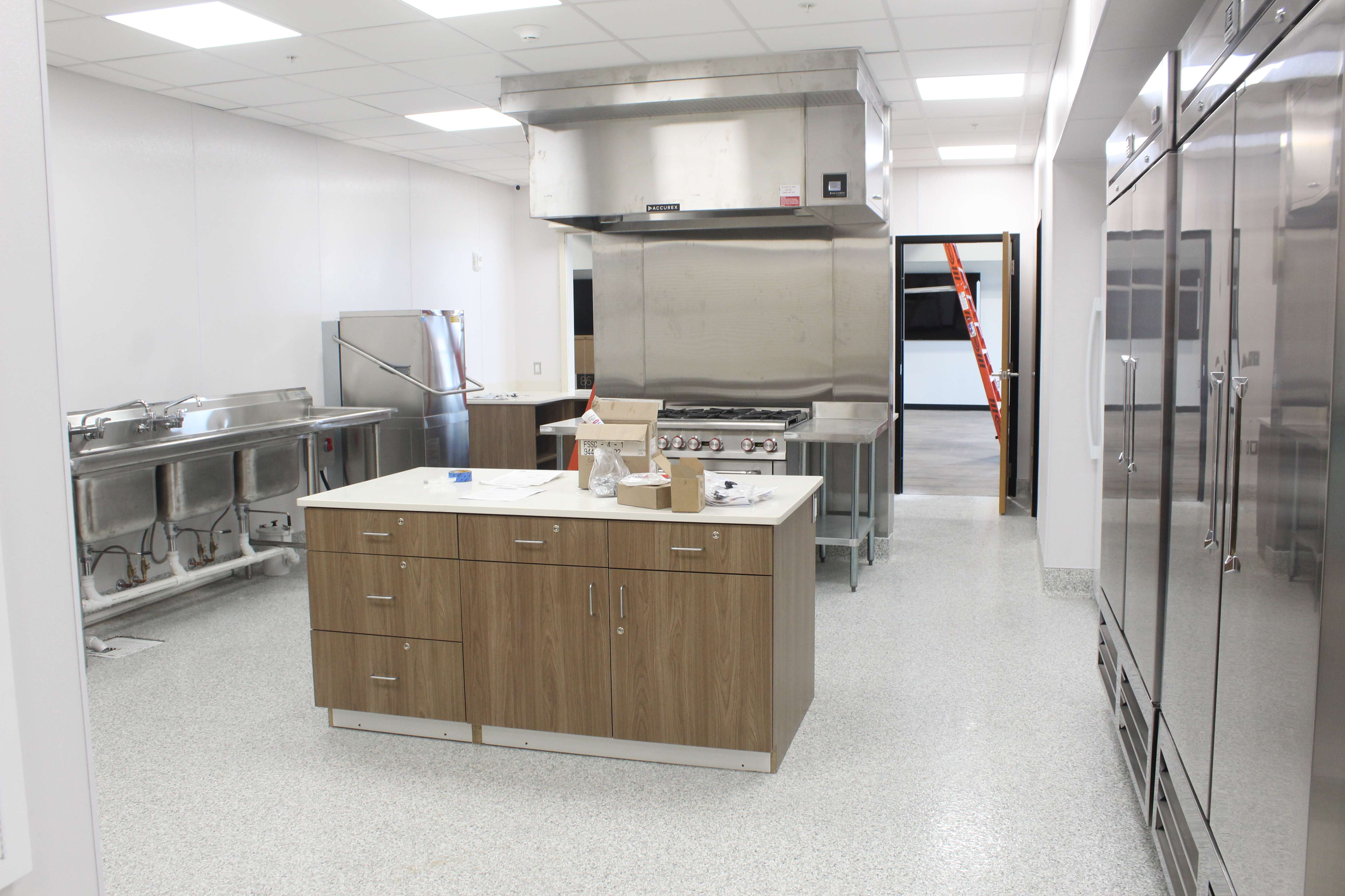 A commercial kitchen is available for use by the senior center.&nbsp;Photo by Cristina Janney/Hays Post