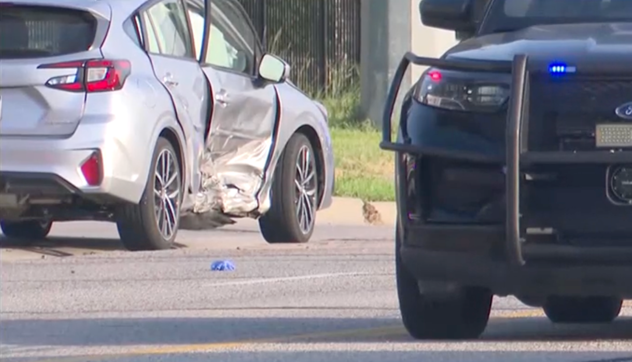 View from the crash scene -photo courtesy KWCH