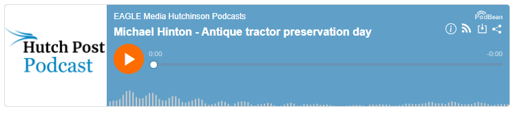 <a href="https://hutchpost.com/posts/2e6ec33e-61fd-4c93-afd5-5ff93fbb561e">Michael Hinton - Antique Tractor Preservation Day</a>