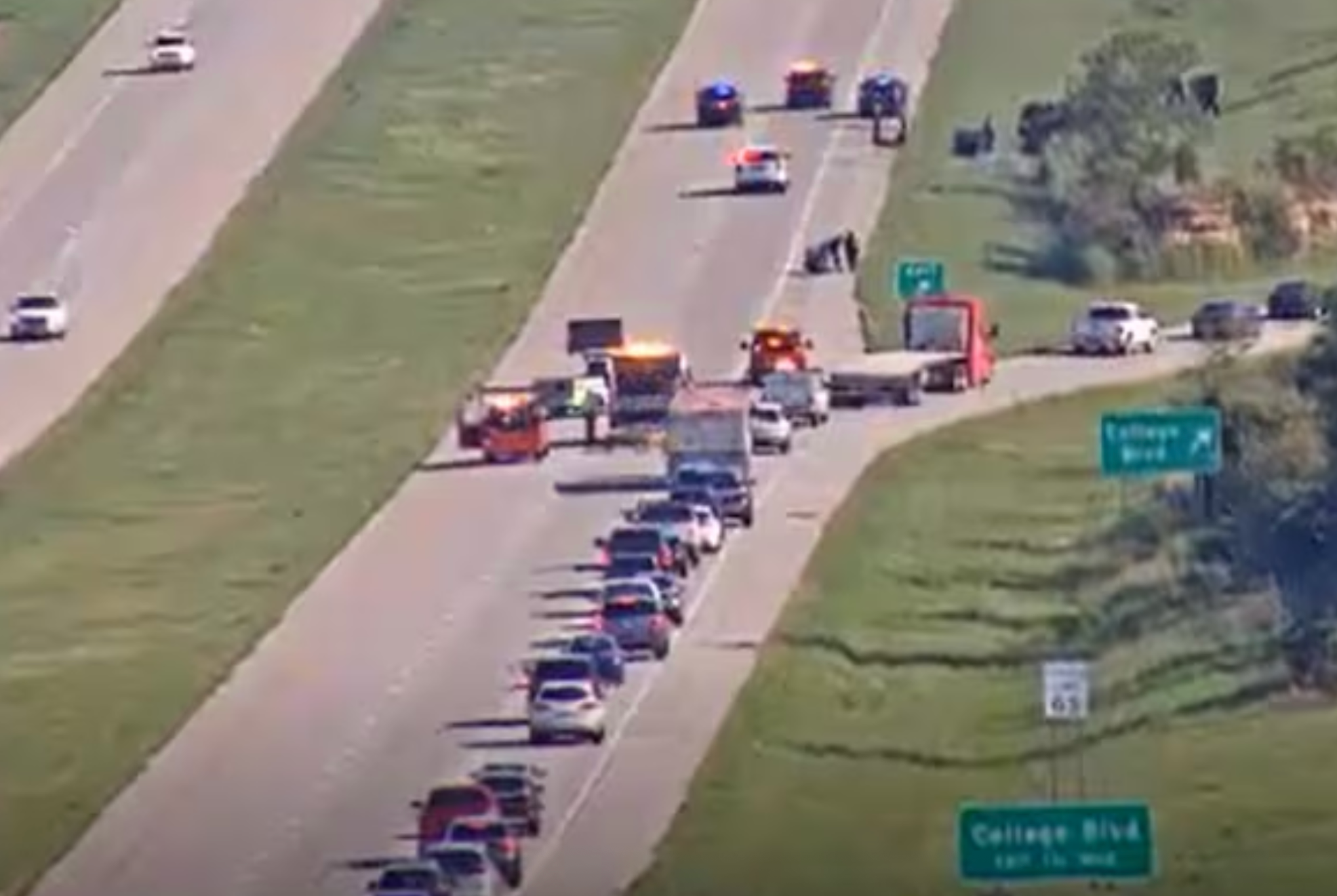 View near the crash scene -image KC Scout camera