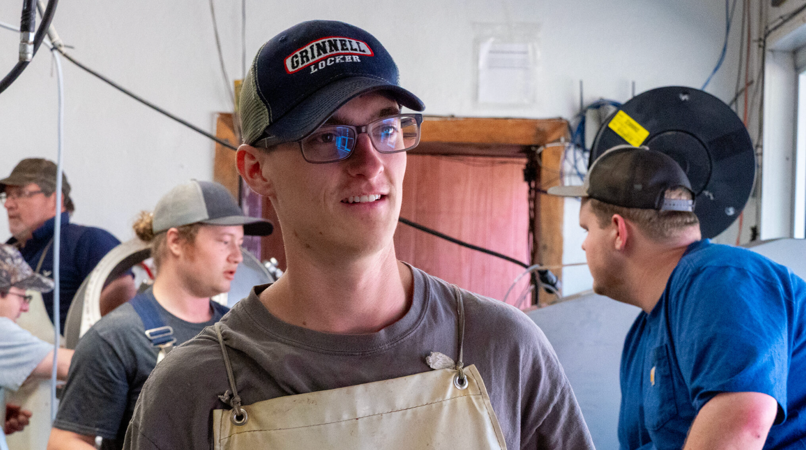  Jared Mason was renting a farmhouse outside of Grinnell when a May 18 tornado hit the town. Without a basement, he went into a downstairs closet, where he heard creaking and twisting boards as the house was demolished. (Sherman Smith/Kansas Reflector)