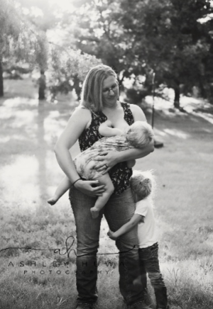 Full-term breast feeding. Courtesy photo