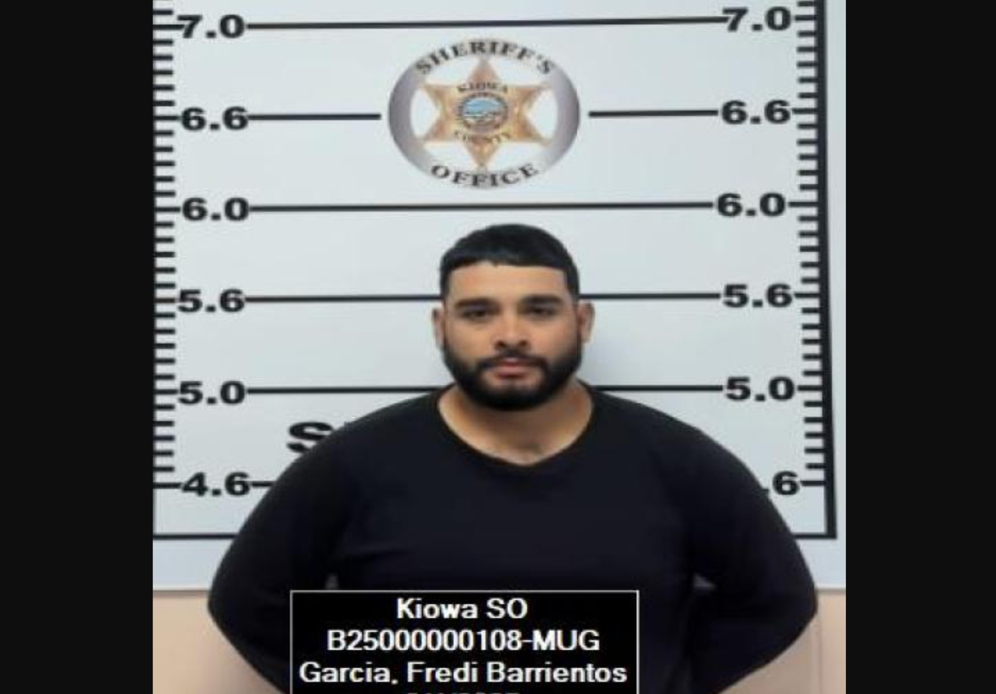 Garcia is being held in Kiowa County
