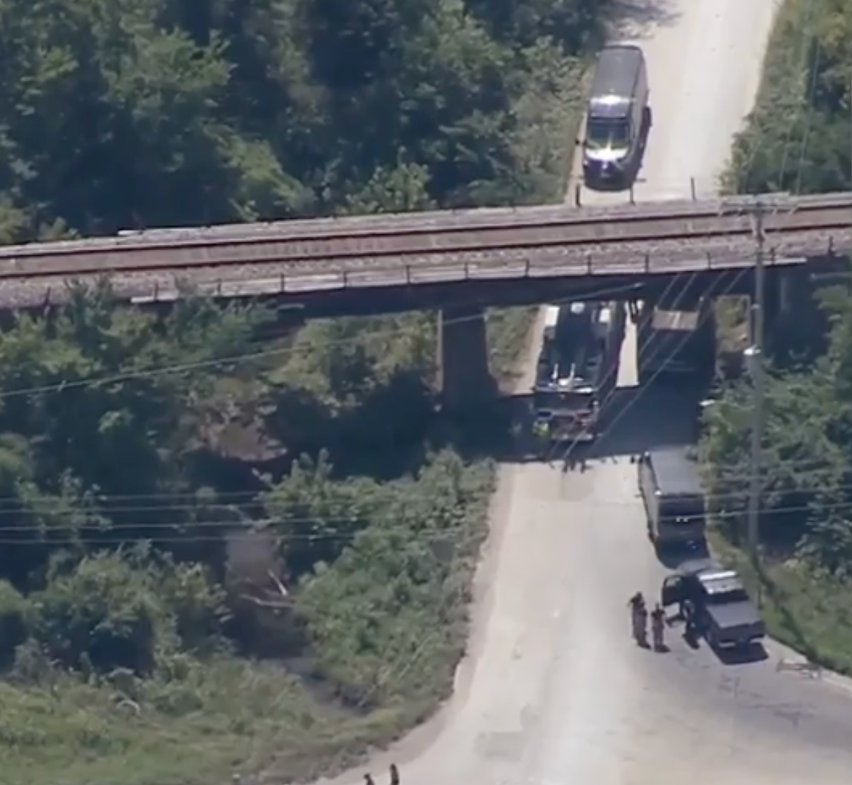 Image from the accident scene courtesy KMBC