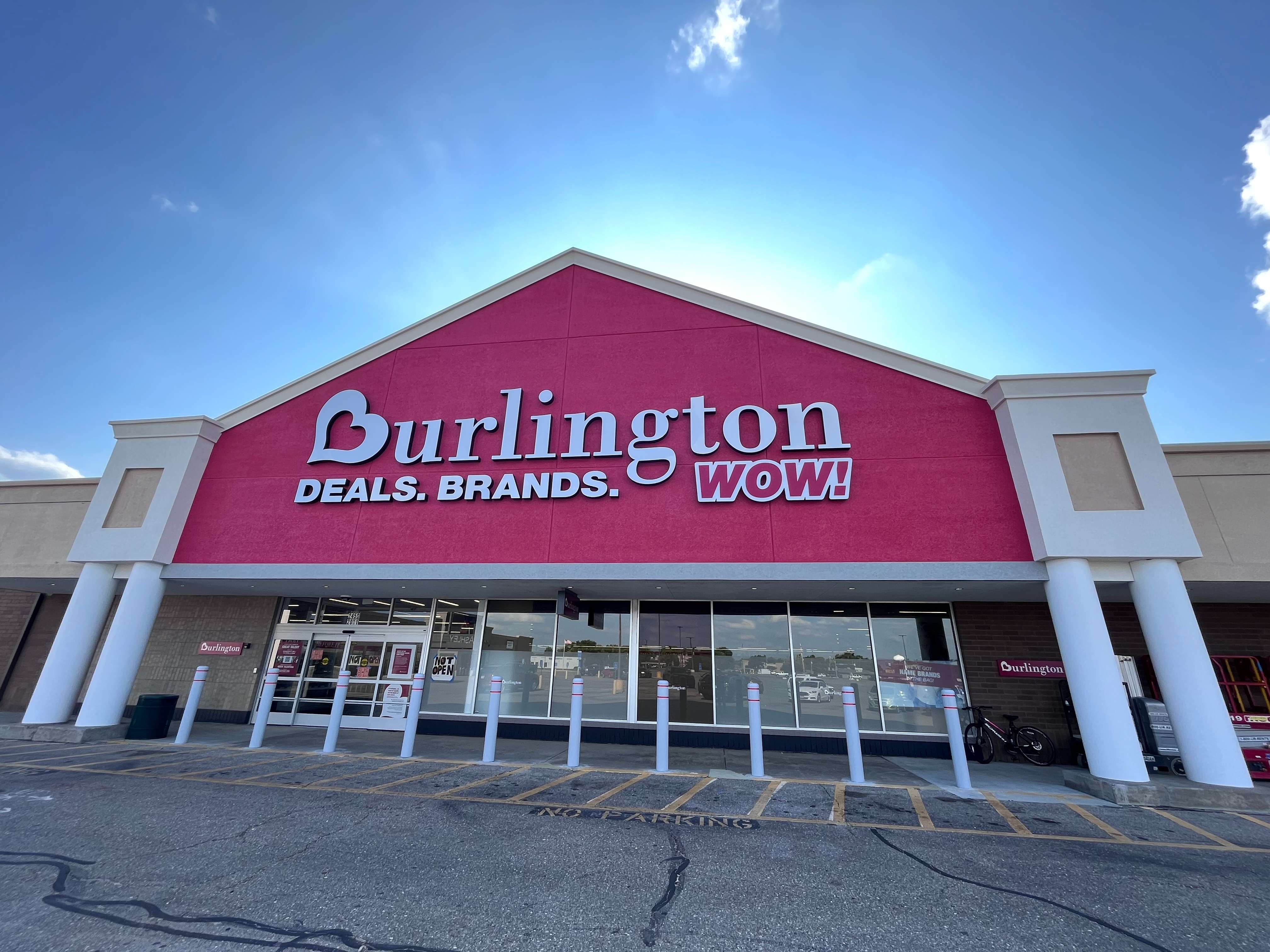 Burlington storefront in Salina on 2450 S. 9th. Grand Opening on Friday, August 15th