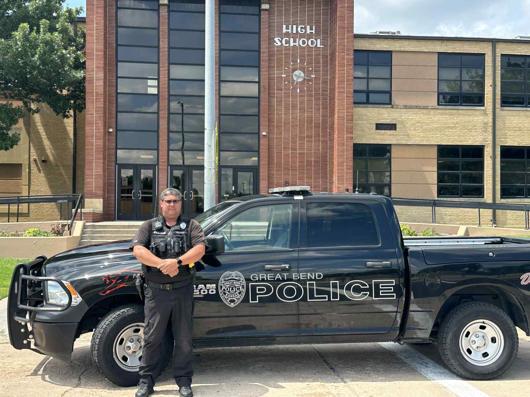 Great Bend Police Department School Resource Officer Paul Millard, a 27-year veteran with the department, helped apprehend a shooting suspect while on an off-duty trip to Towne East Mall last Friday.