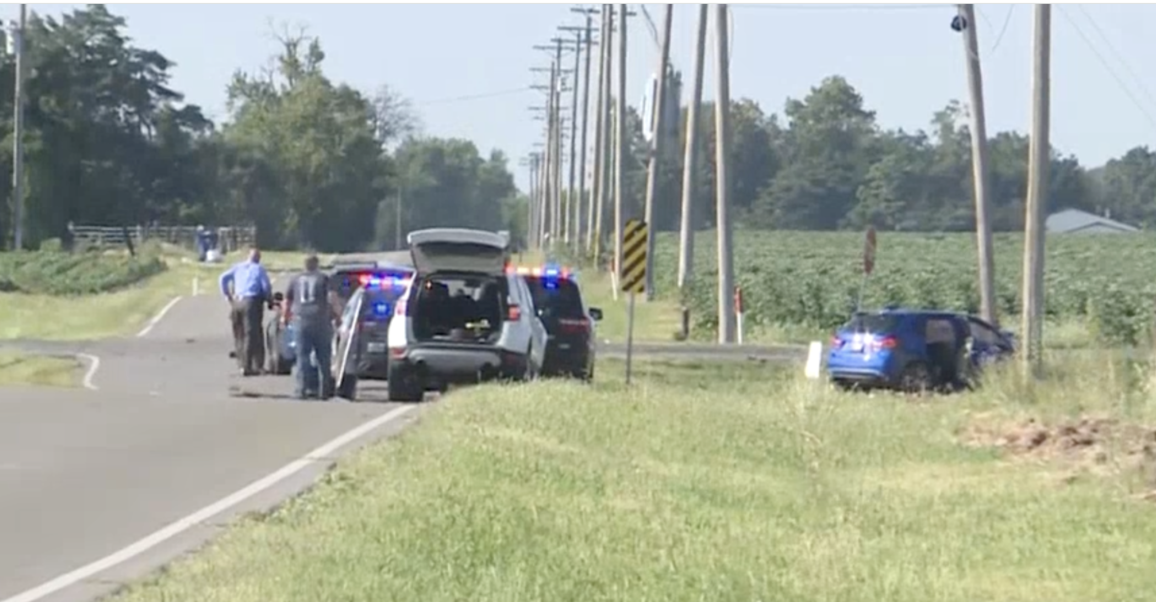 View from near the crash scene-photo courtesy KWCH