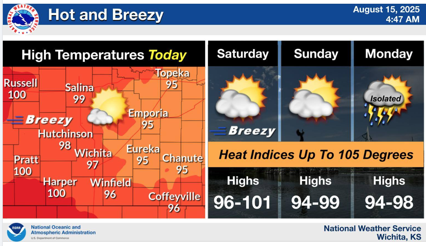 High temps returning this weekend with breezy conditions, rain expected ...