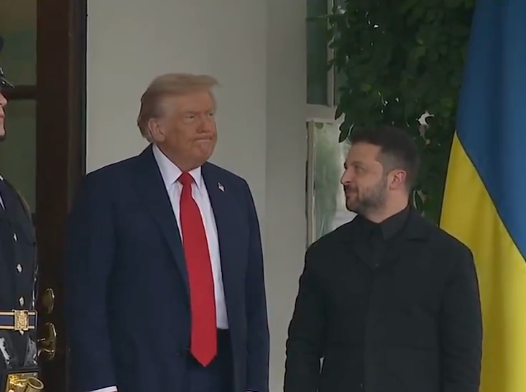 President Trump welcomes Ukraine President Zelenskyy at the White House on Monday -Image from White House video