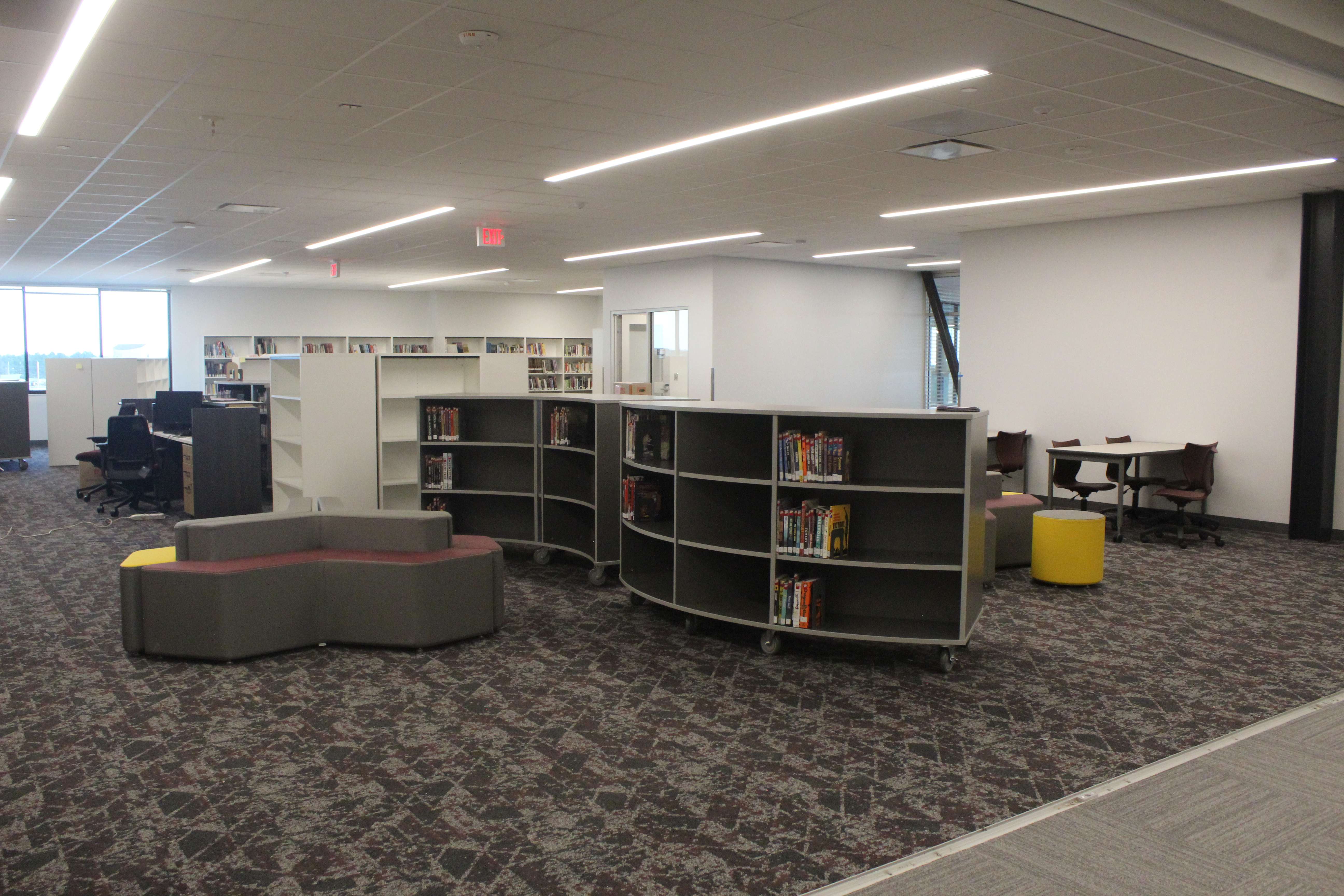 New Hays High media center. Photo by Cristina Janney/Hays Post