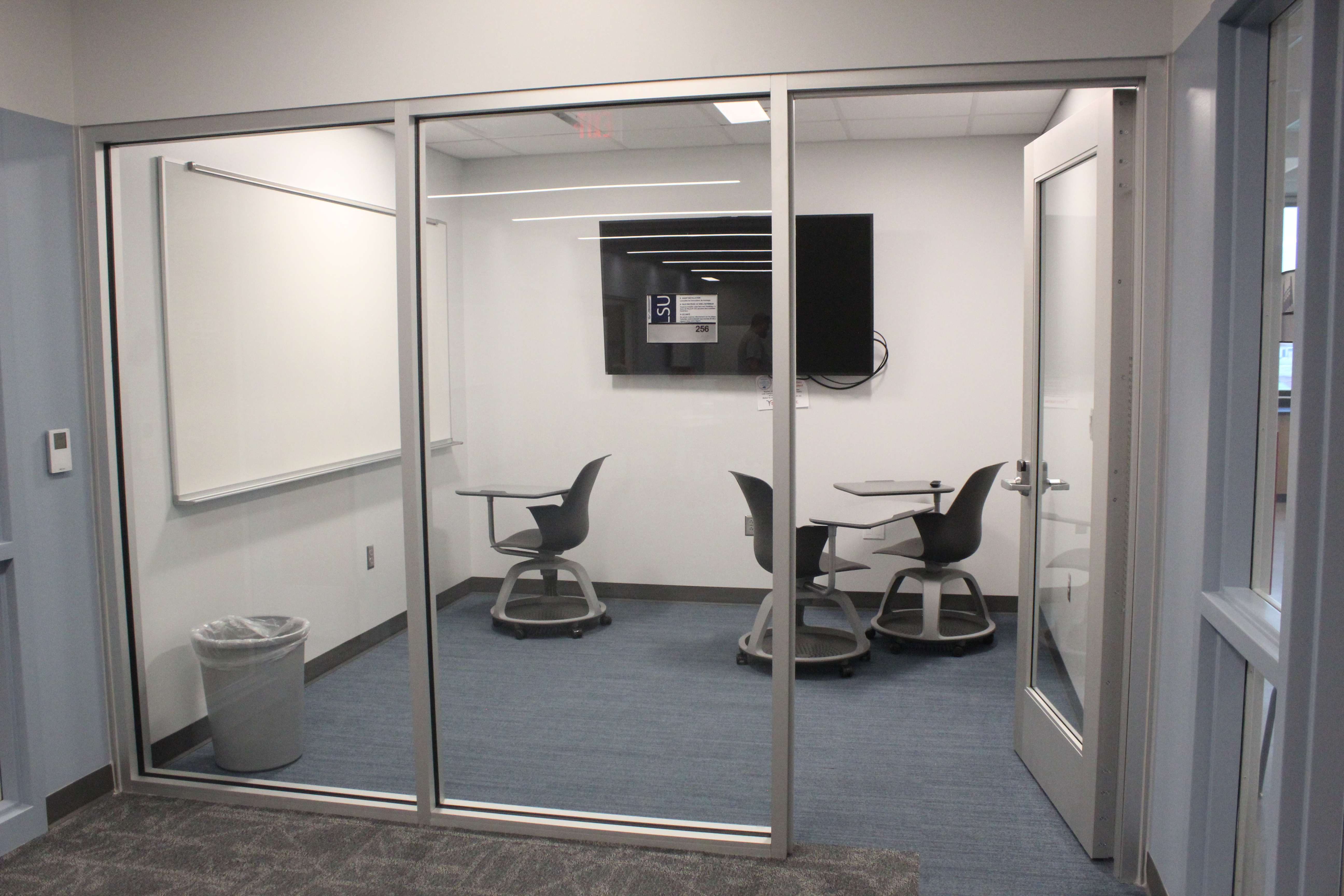 Additional collaboration workspace for students. Photo by Cristina Janney/Hays Post