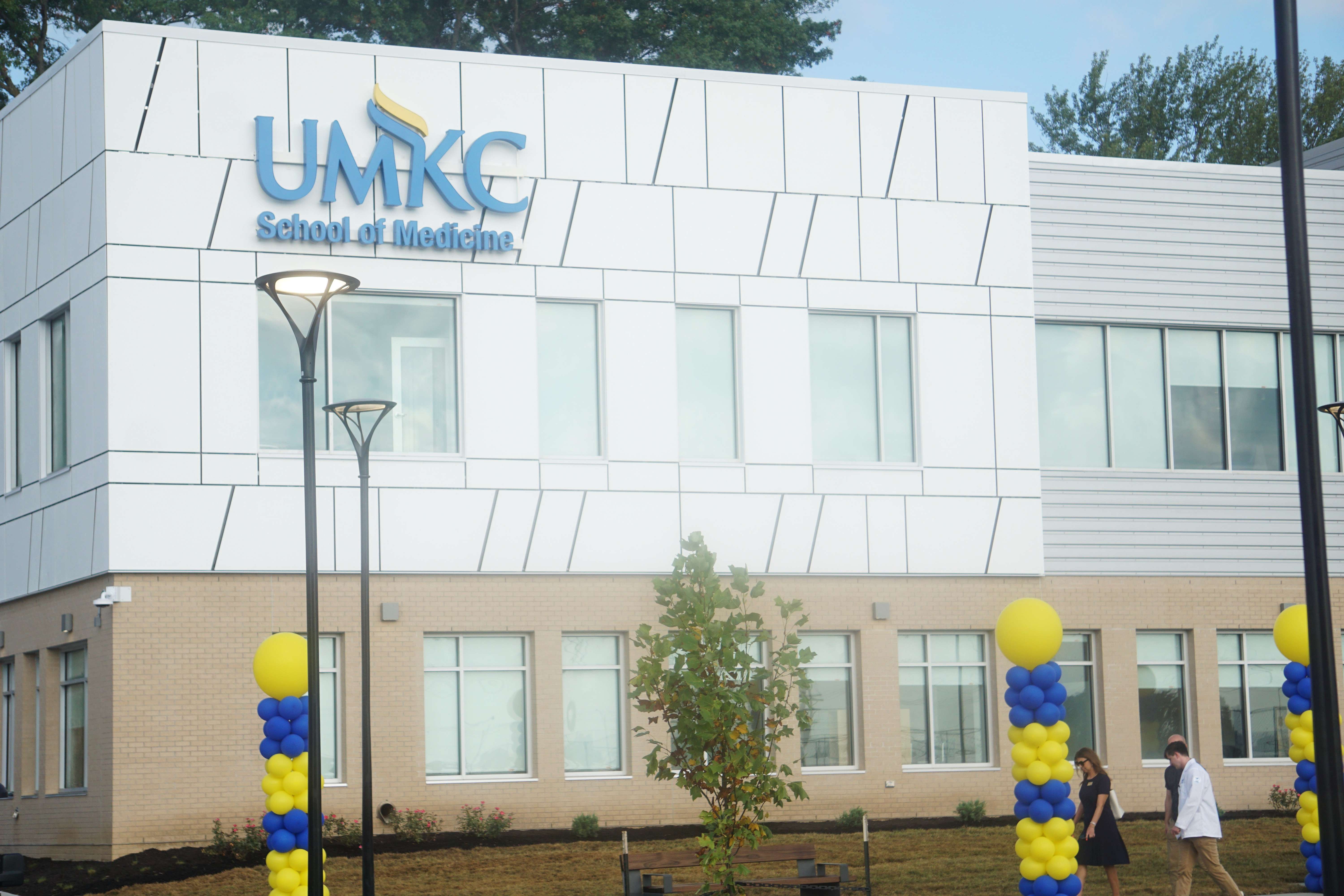 The UMKC School of Medicine officially opened the doors of its new building today after previously operating out of the Mosaic Life Care campus/ Photo by Matt Pike