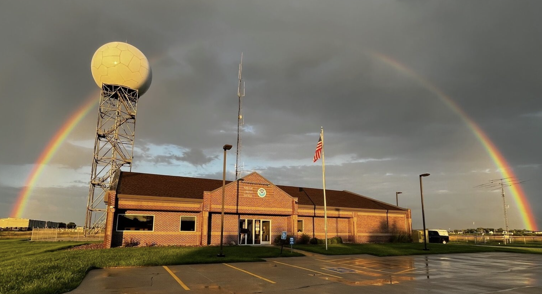 The National Weather Service office in Valley, Neb., is shown in July 2024. (Courtesy of Van DeWald/National Weather Service via NWS Omaha Facebook page)