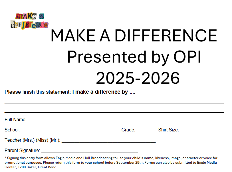Make a Difference OPI - 2025
