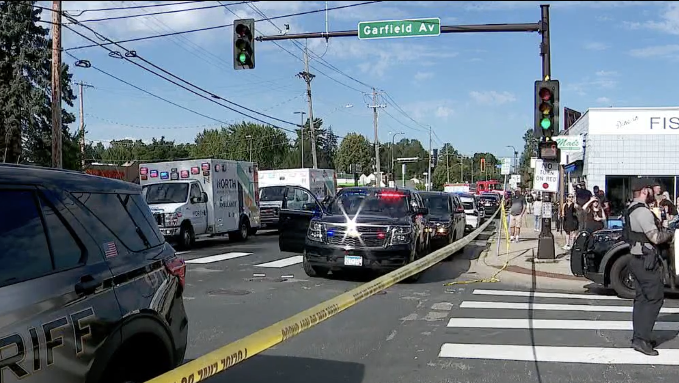 Police on the scene of the investigation -photo courtesy KMSP