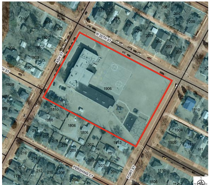 Former Lincoln School property, 1906 Ash. Courtesy image