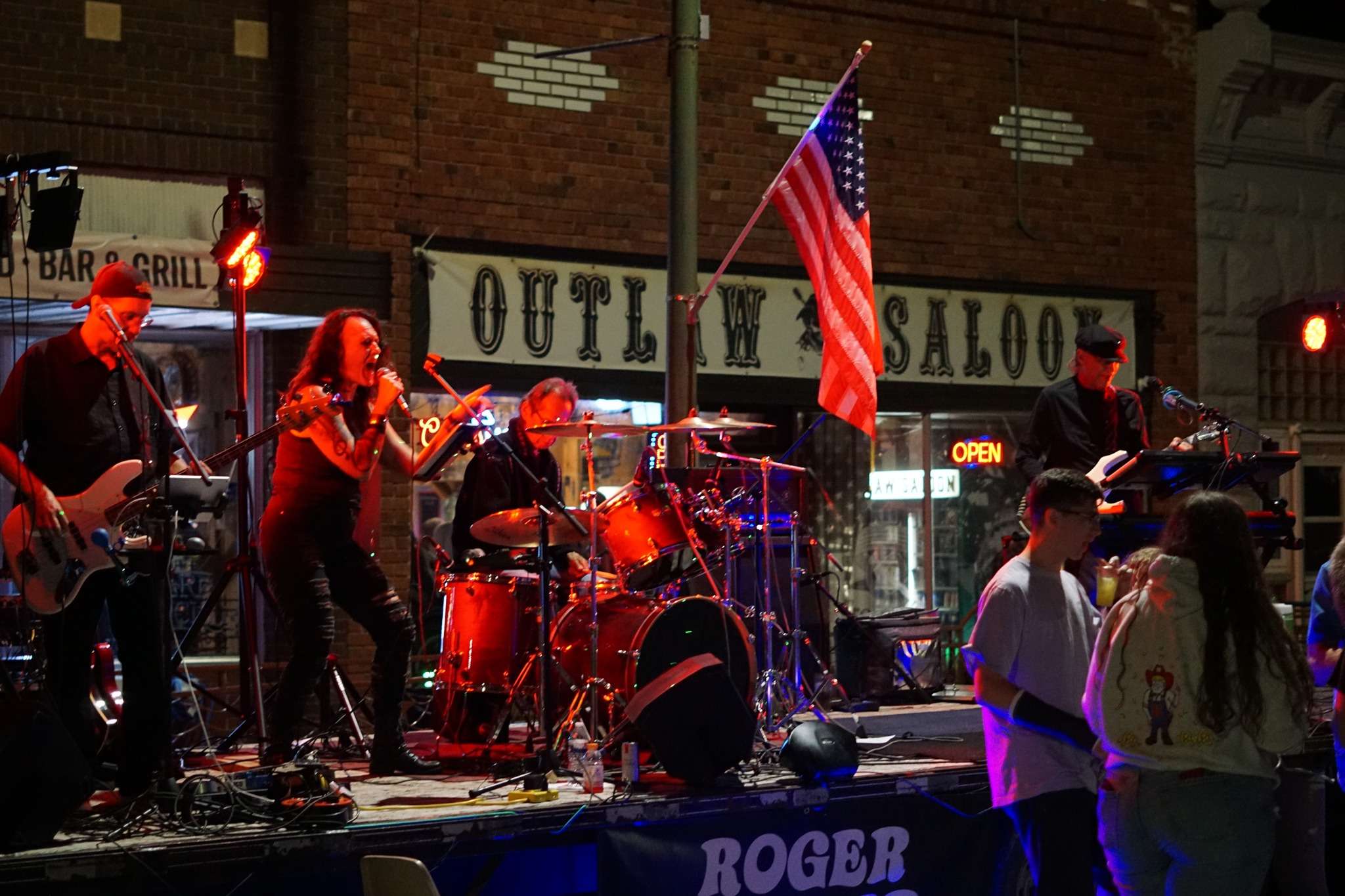 Roger Dodger performing in Hay Springs on Aug. 23. Photo by Kalin Krohe 