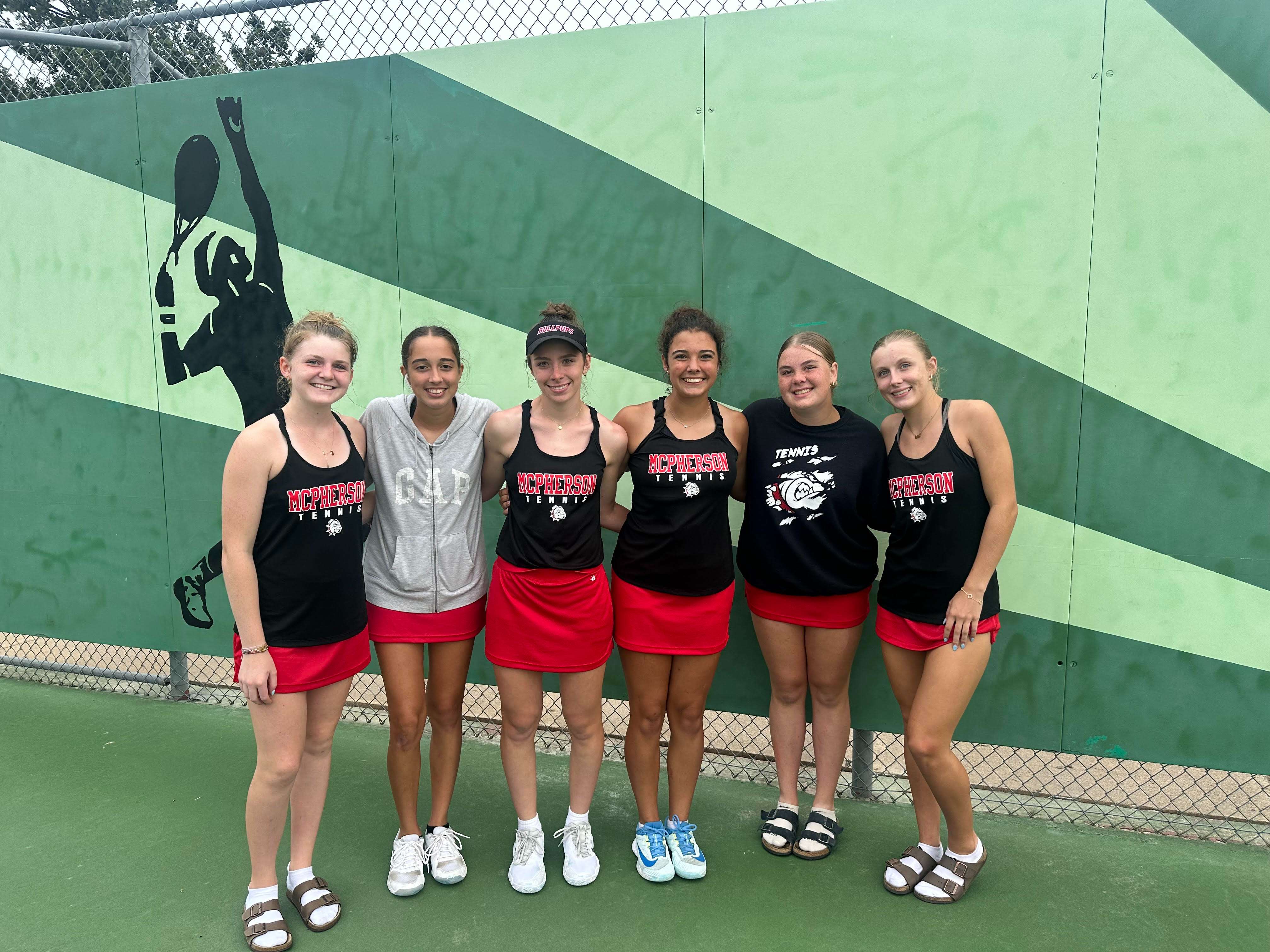 Photo Courtesy McPherson High School tennis coach, Tyler Brown.