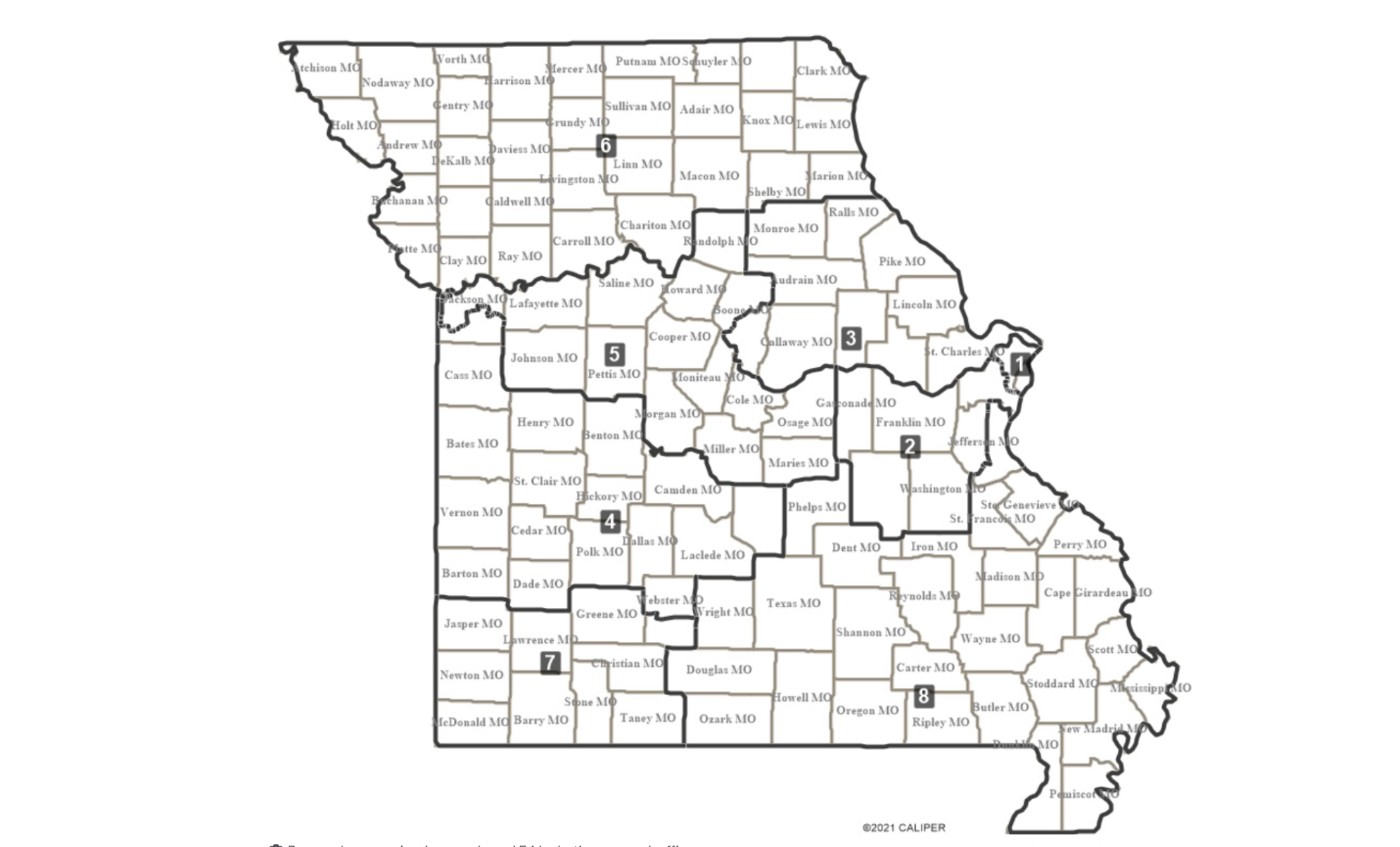 Proposed congressional maps released Friday by the governor’s office.