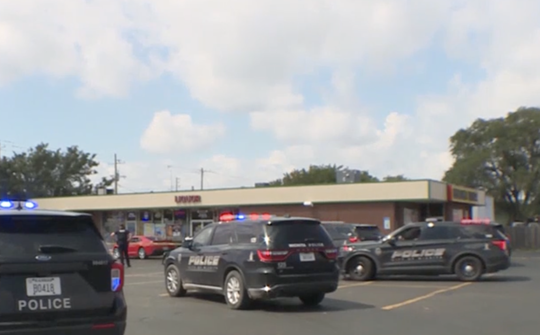 Police on the scene -photo courtesy KWCH