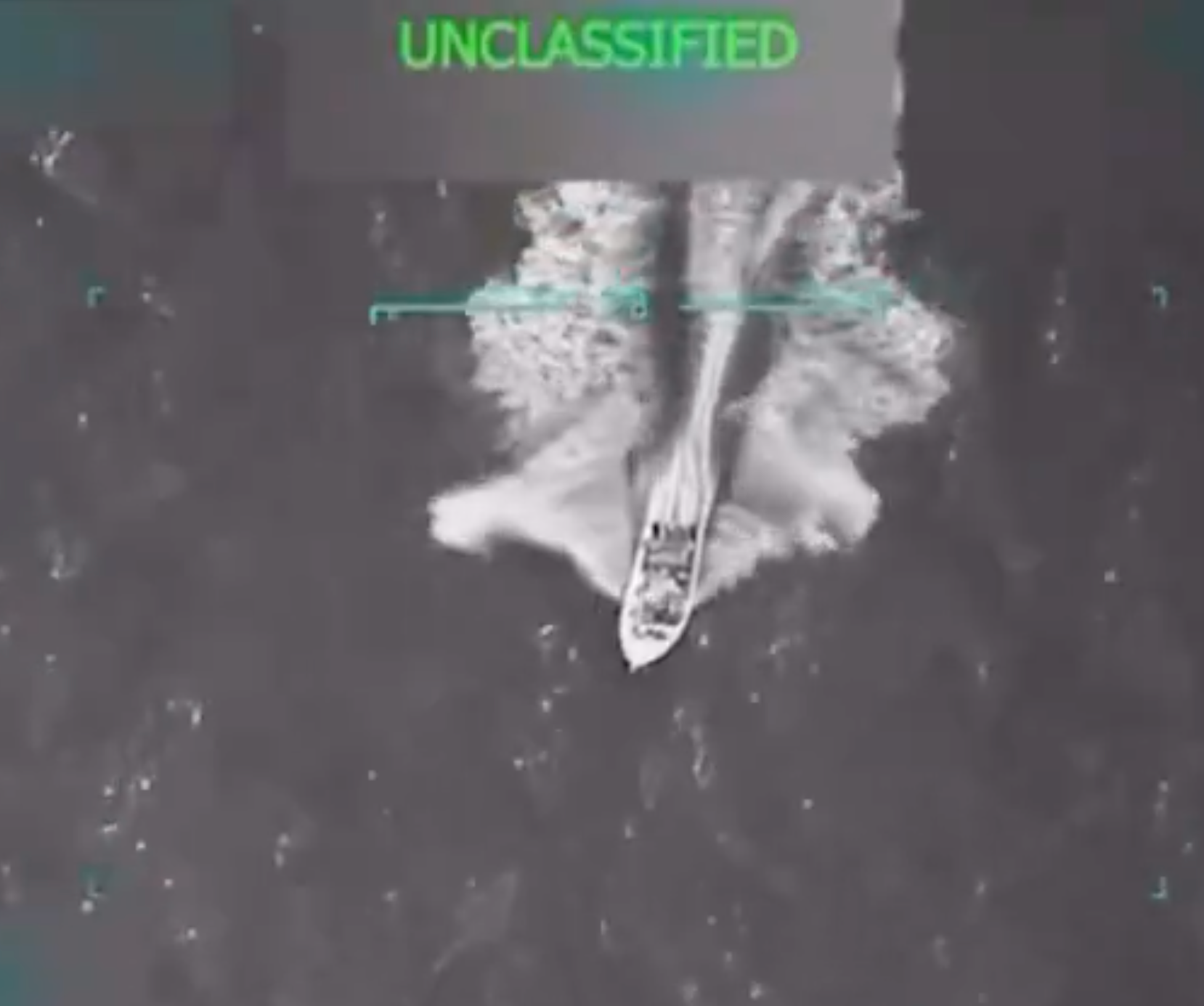 U.S. attack on an alleged drug boat Sept. 2-image from Department of War