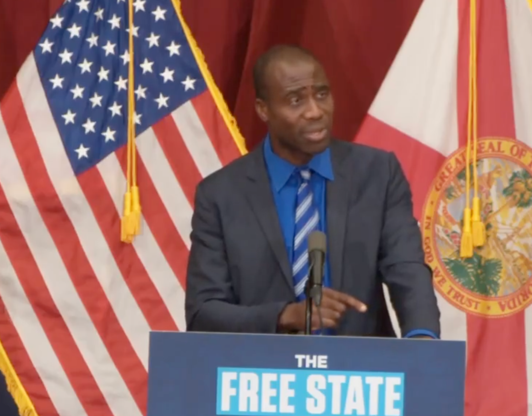 Florida Surgeon General Dr. Joseph Ladapo from the video provided Wednesday by the state of Florida.