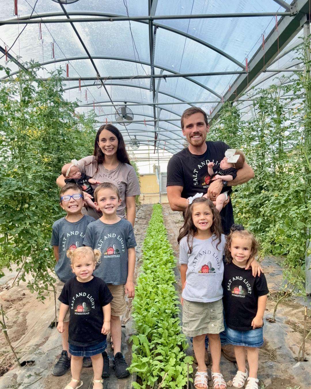 Lauren and Daniel Miller (owners of Salt & Light Homestead) with their children as they announce their inaugural "Pumpkin Patch" to occur every Saturday for the month of October from 10:00 am - 6:00 pm on 4325 E. Humbargar Rd. (rural Saline County). Courtesy of Salt & Light Homestead