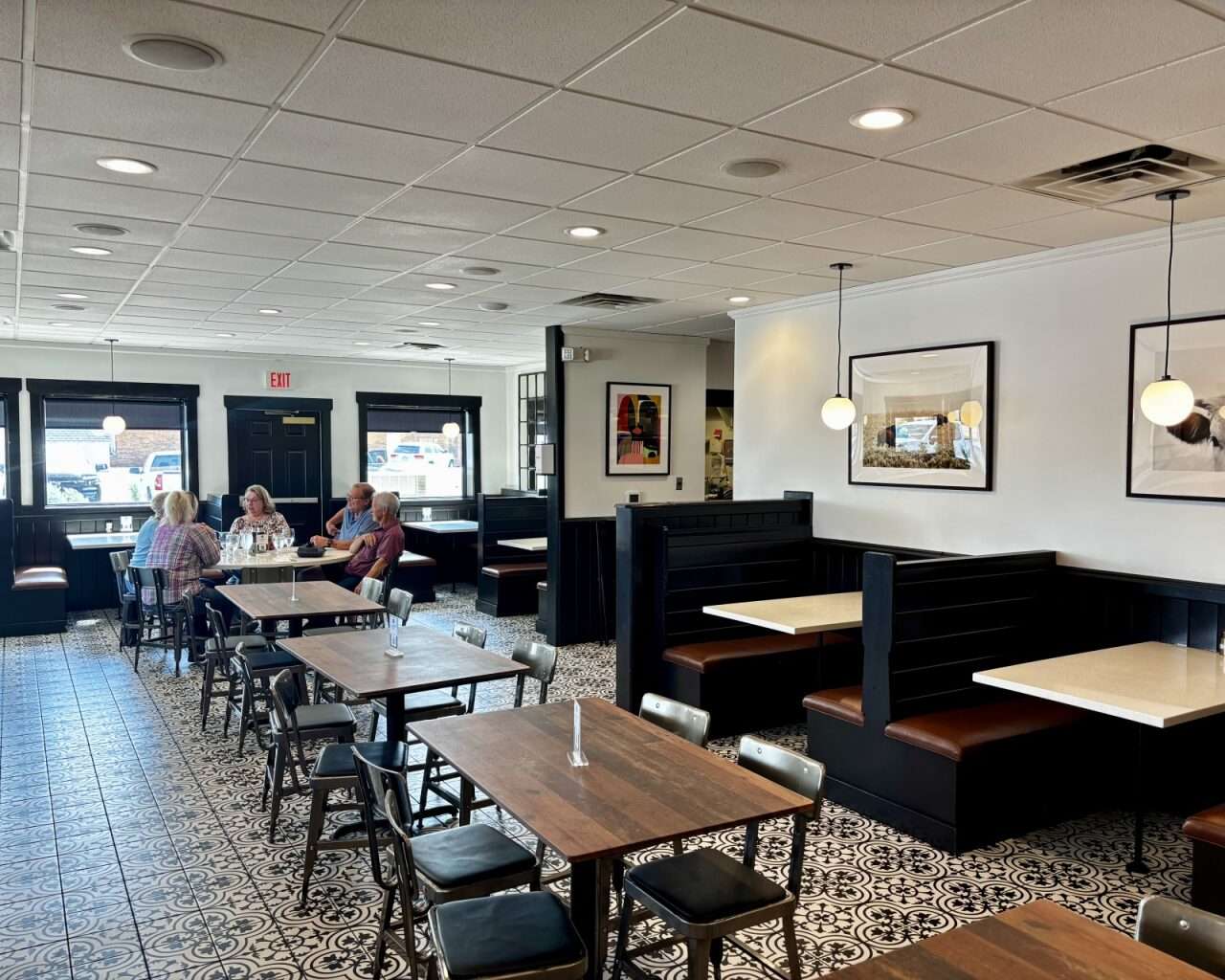 Seating area of Breaks Eatery & Bar in Hays. Photo by Tony Guerrero/Hays Post