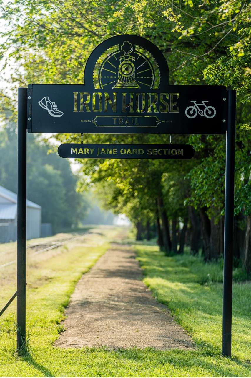 Iron Horse Trail in Abilene, KS. Courtesy of Abilene Convention & Visitors Bureau