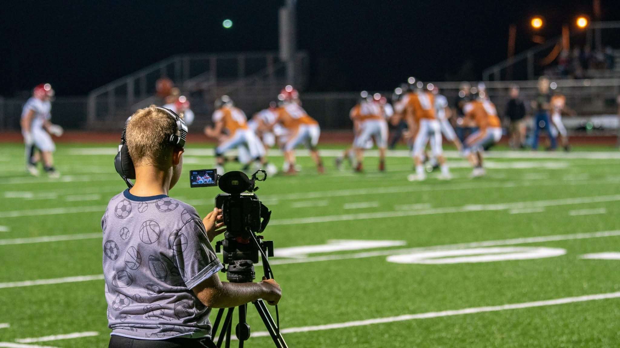 Students and retirees alike team up for Kiowa County Media Center's professional-grade sports broadcasts. KCMC will livestream tonight's Great Bend High School football game against McPherson.
