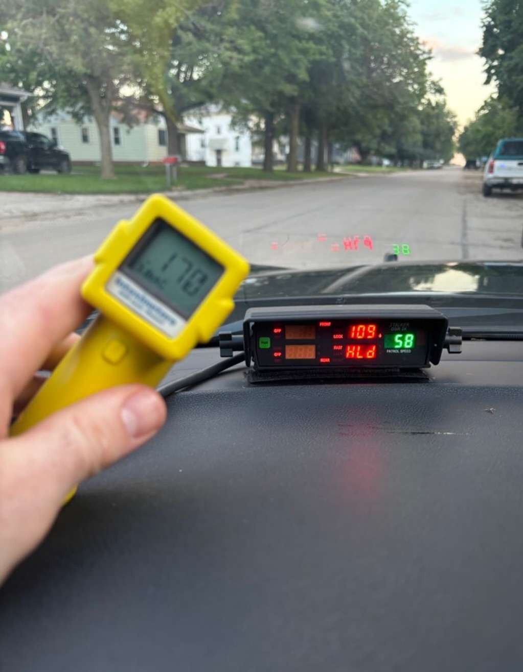 According to the Nebraska State Patrol's <a href="https://www.facebook.com/share/p/15yRndtxX2/">Facebook page</a>, a trooper made this arrest over the summer for driving 54mph over the speed limit in a construction zone and being impaired. 