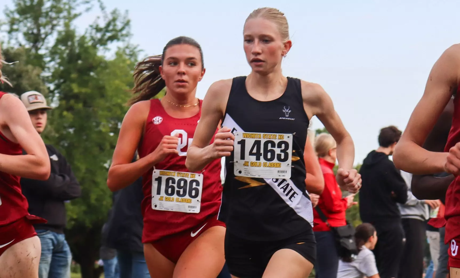 Fort Hays State's Emily Diercks won the individual title at the JK Gold Classic hosted by Wichita State on Saturday, September 6, 2025. (FHSU Athletics photo/Daniel LIttle)