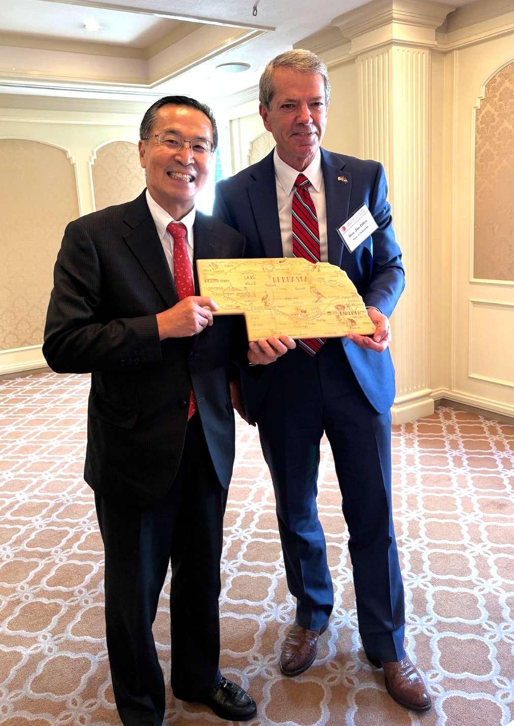 Gov. Pillen & Norihiko Ishiguro, Chairman & CEO, JETRO