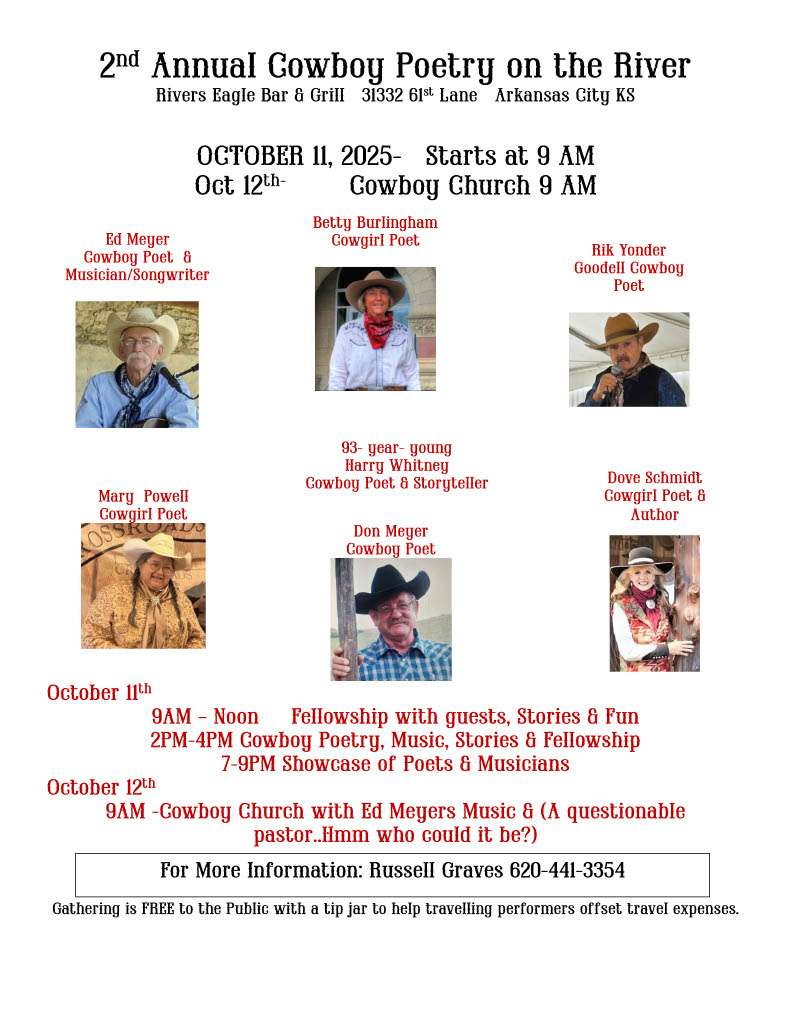2nd Annual Cowboy Poetry flyer. Courtesy of Mary Powell