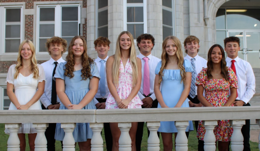 TMP-Marian High School Homecoming 2025 candidates are Rachel Staab and Caden Dinkel, Jenna Brull and Chase Drennon, Nicole Schumacher and Carson Liles, Claire Schippers and William Eck, and Addison Watson and Isaac Purinton. Courtesy photo