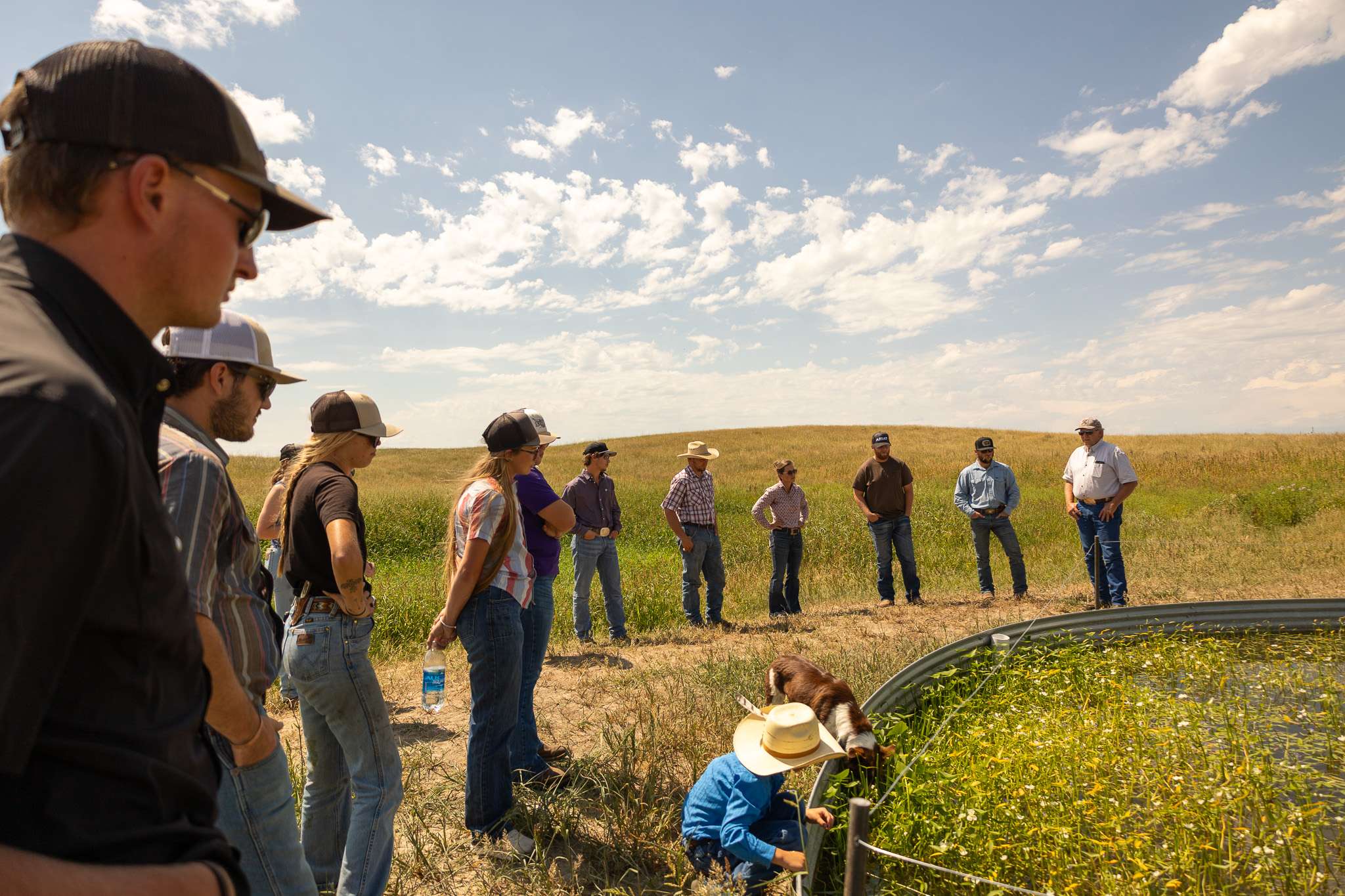 Interns tour Downing Ranch 2025