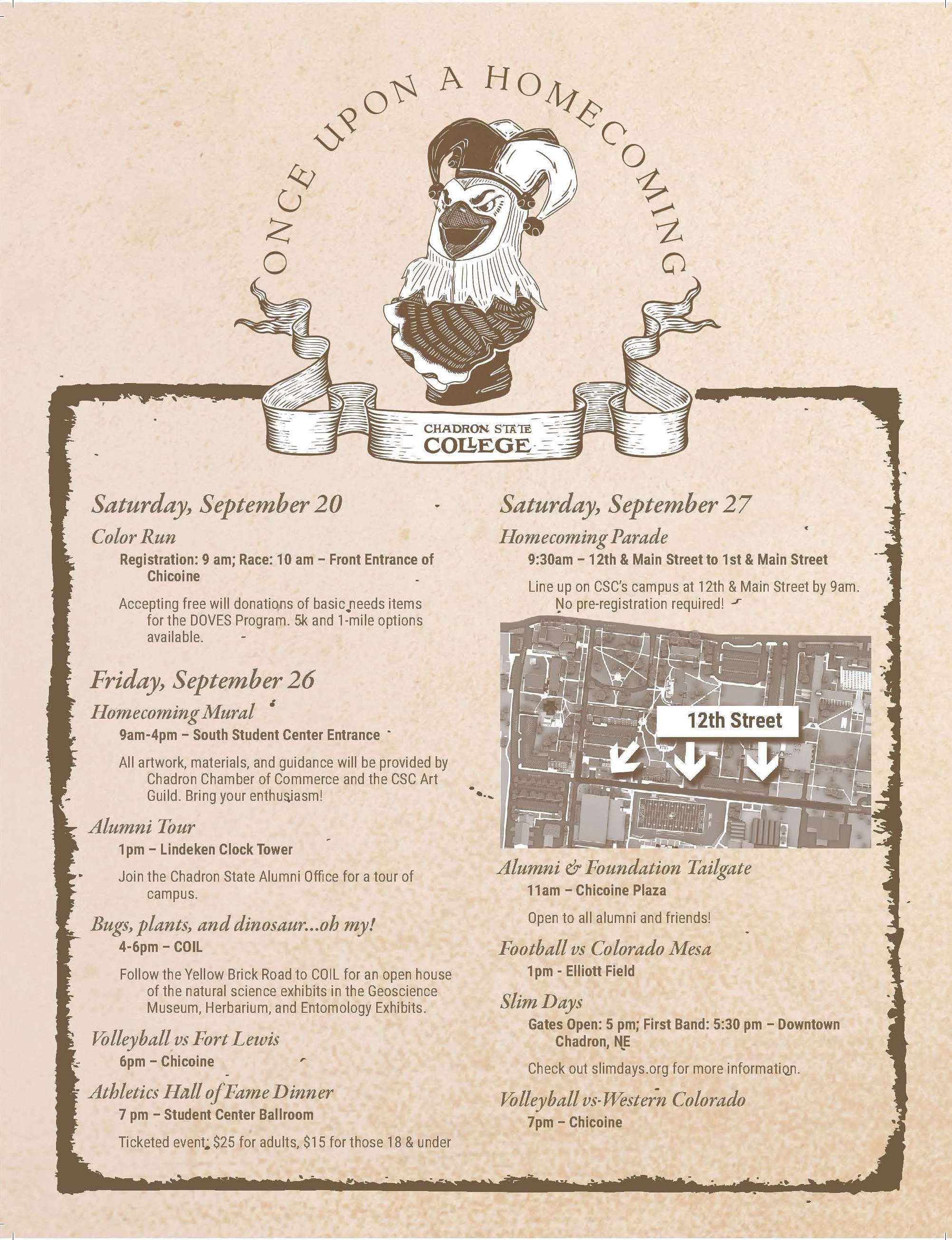 2025 CSC Homecoming Poster (courtesy CSC).