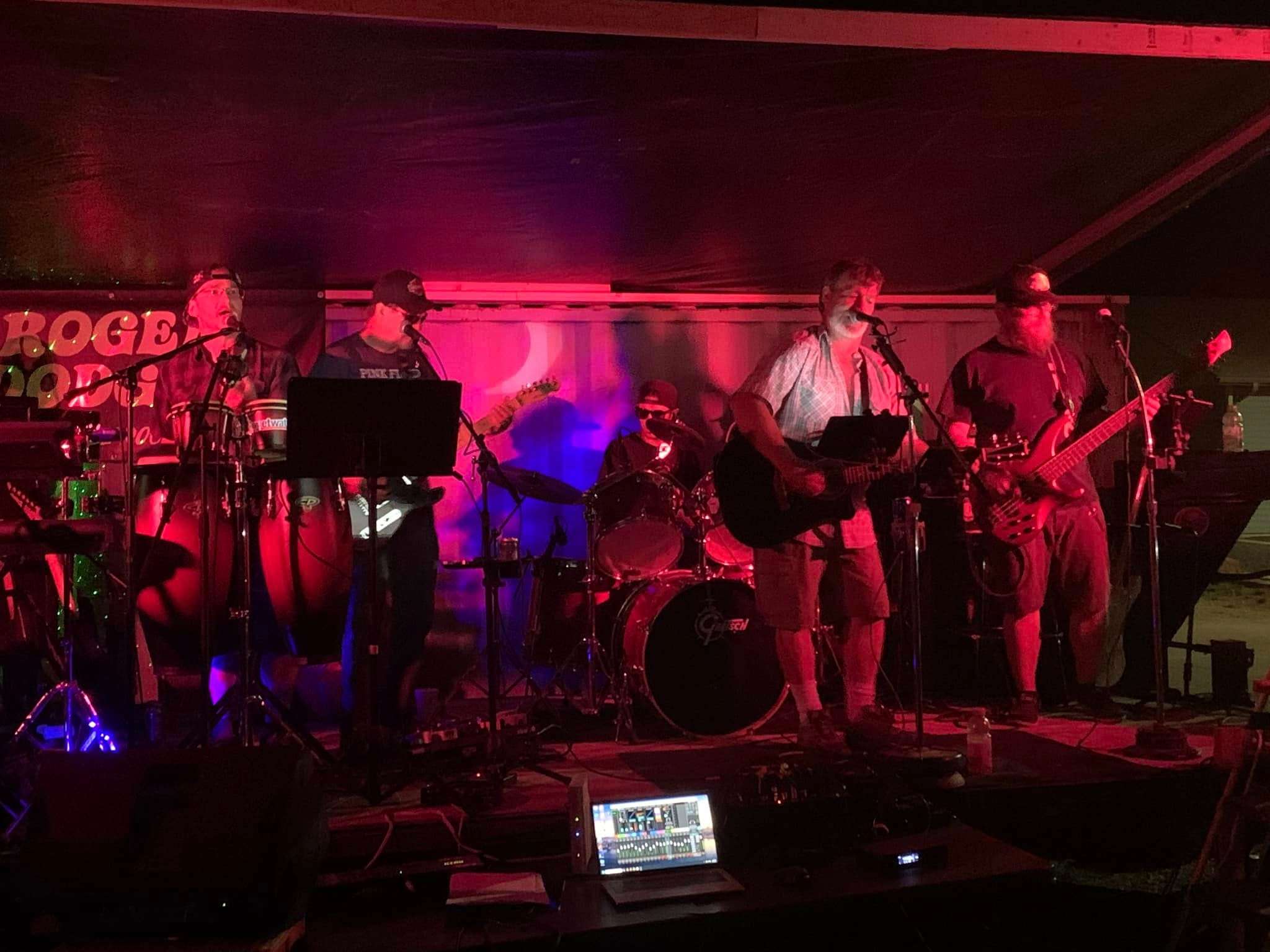 Shane Brown and The Get Down performing summer 2025 in Bridgeport. Photo by Kalin Krohe