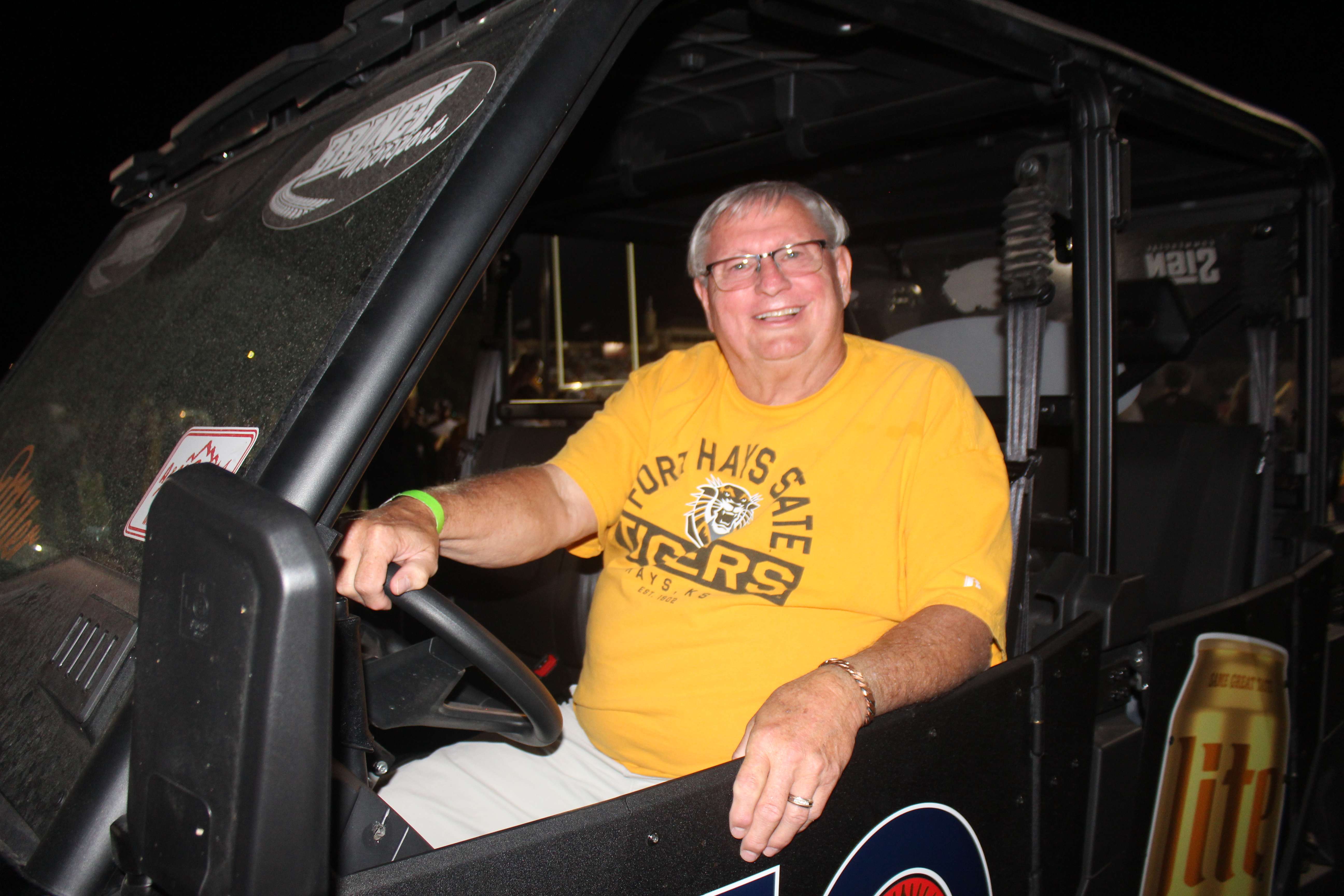 Dale Pfannenstiel from WaKeeney was the grand prize winner of the Lite Beer from Miller UTV. Photo by Cristina Janney/Hays Post