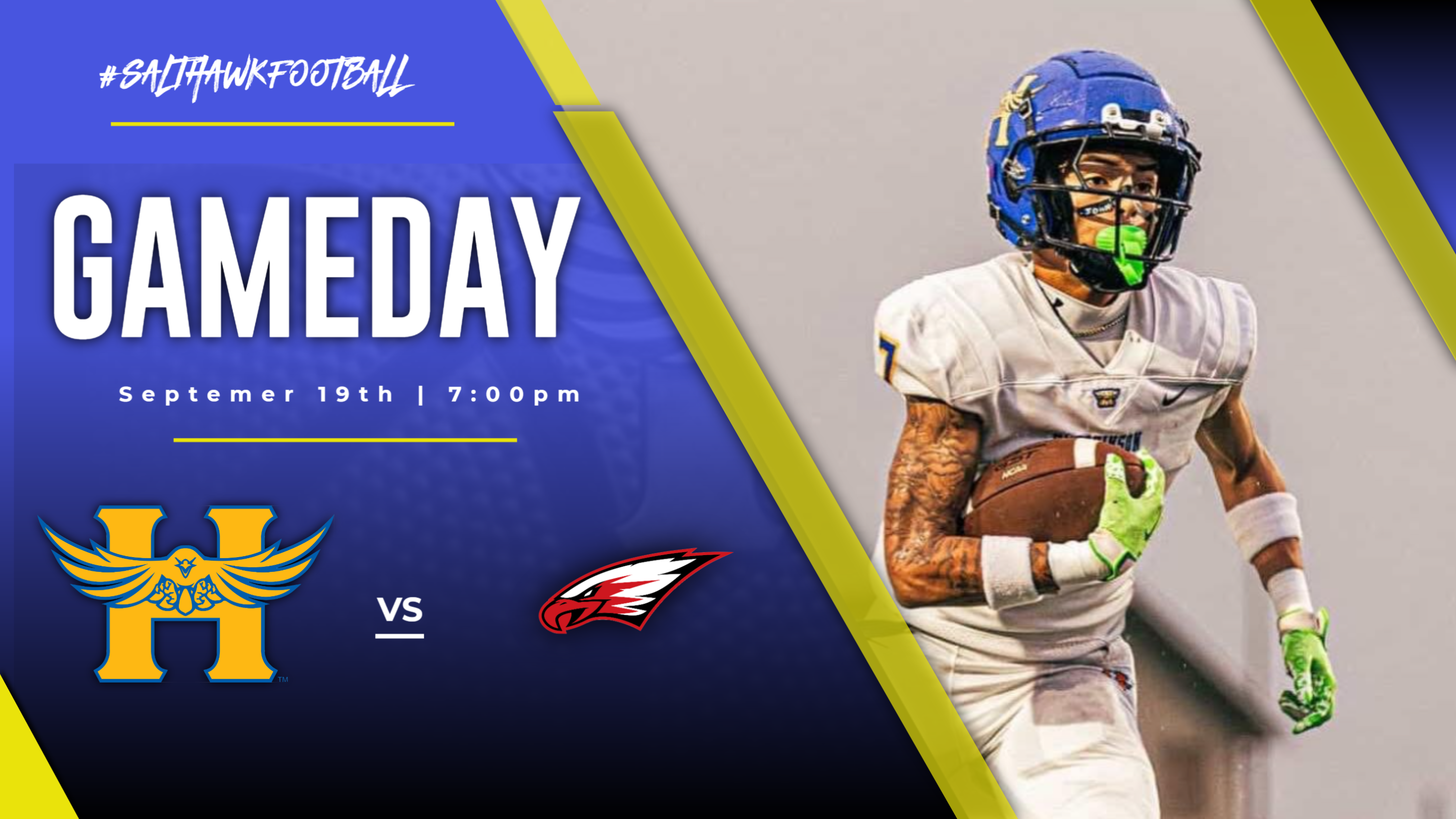 Game Day - Hutch High Salthawks vs Maize High Eagles Friday at Gowans Stadium at 7pm
