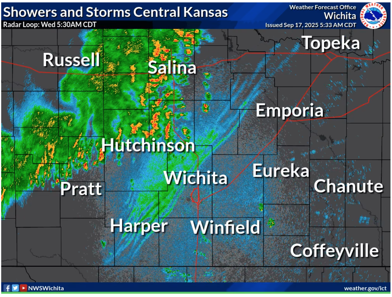 Showers and thunderstorms expected to continue into Thursday, heavy ...