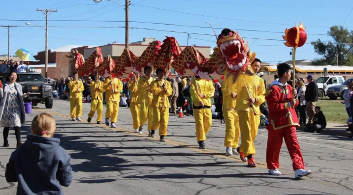 Chinese Students and Scholars Association in the FHSU Homecoming parade. File photo/Tiger Media Network