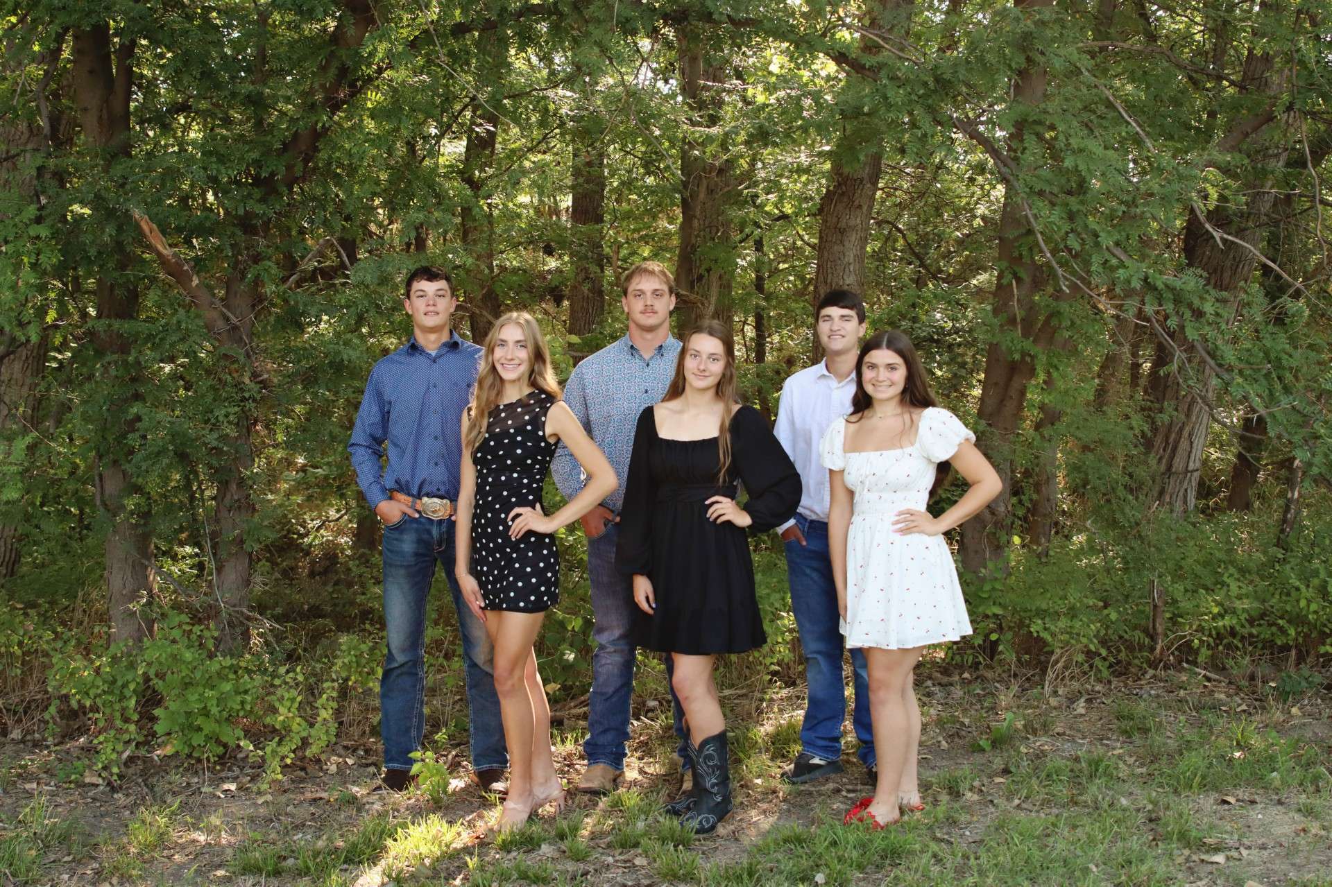Victoria High School Homecoming 2025 candidates. Left to right are: Emma Dinkel and Cody Schmidtberger, Myah Younger and Kyle Huser, and Shelby Dorzweiler and Sam Windholz. Courtesy photo