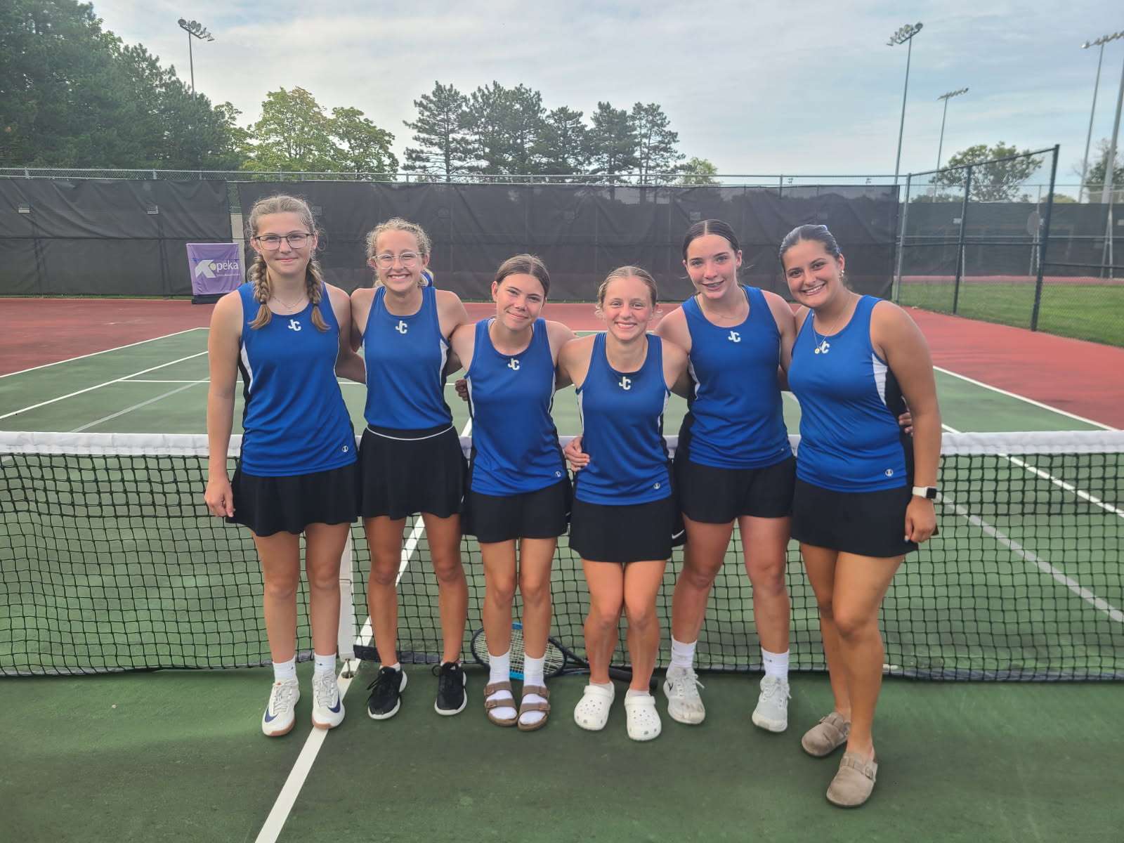 JCHS Lady Jay Tennis team&nbsp;