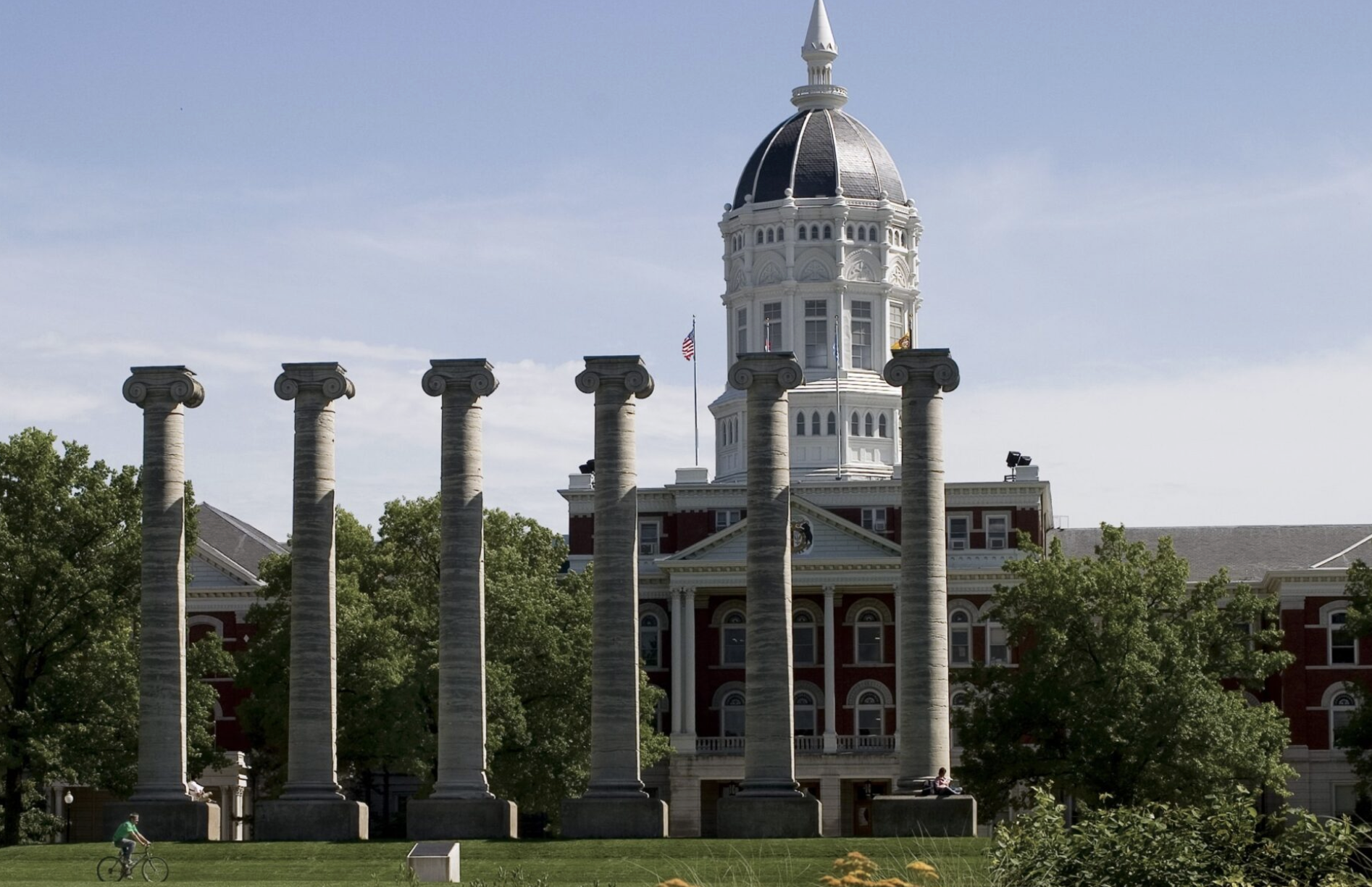 &nbsp;The iconic columns of the University of Missouri-Columbia campus (University of Missouri photo).