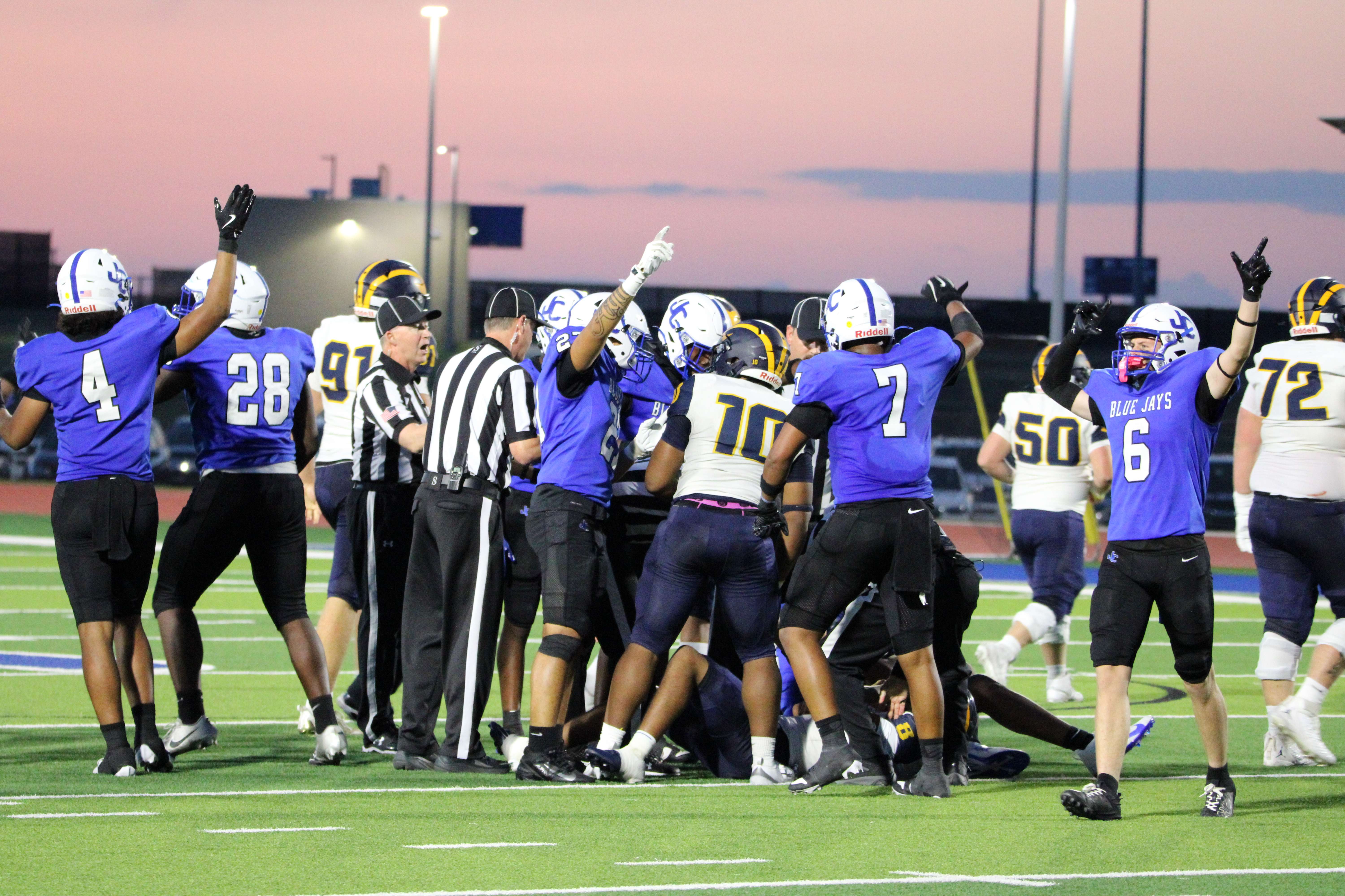 The Junction City defense forced three turnovers in the game on Friday night.