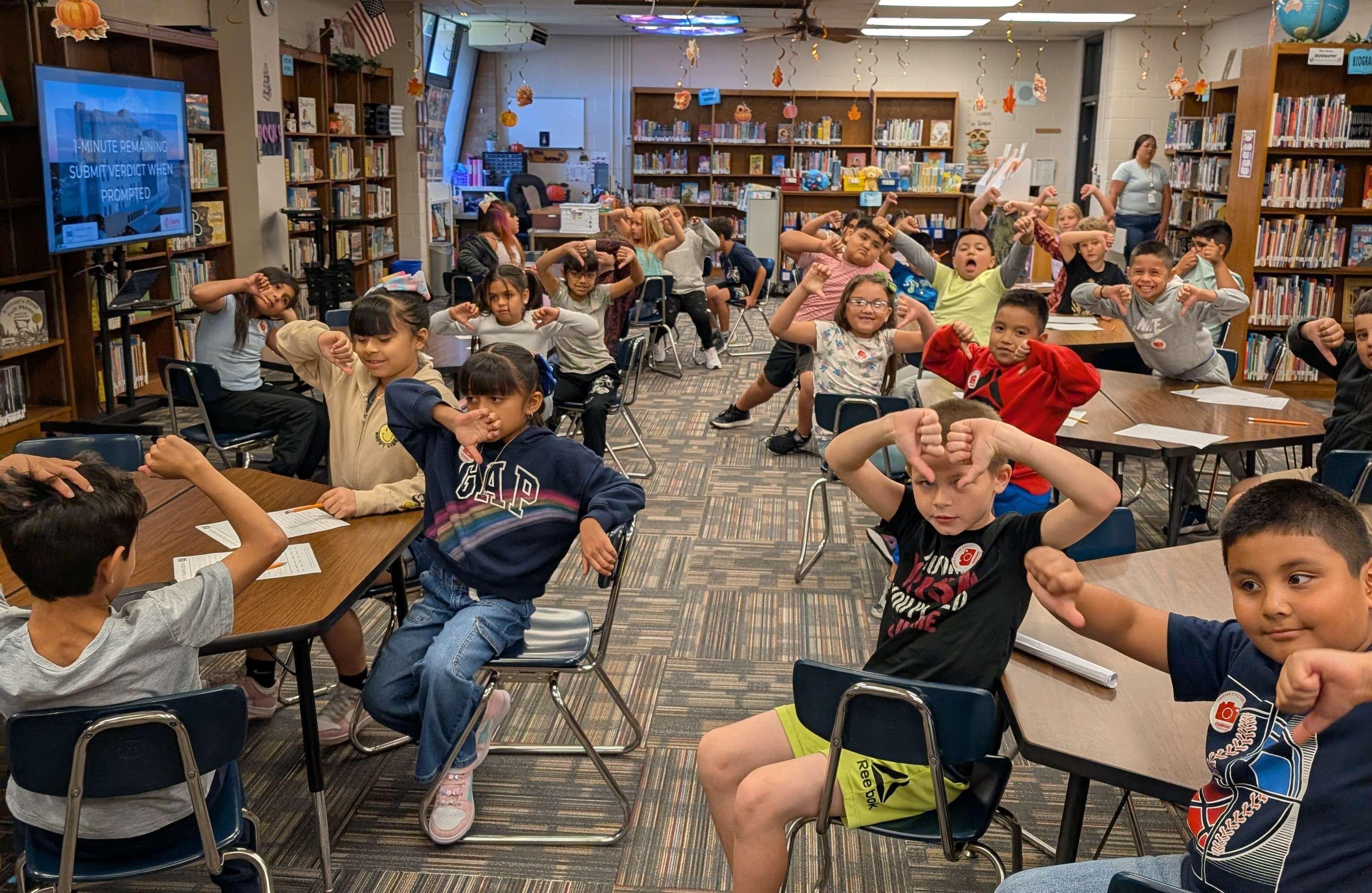 Riley third graders vote...not guilty.