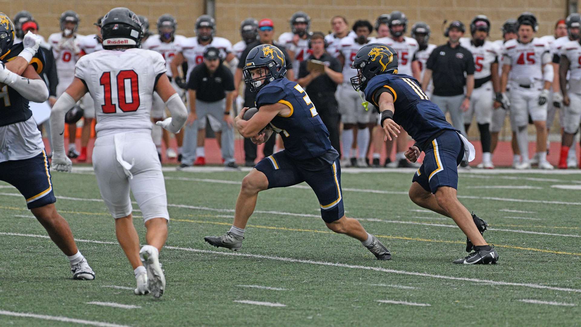 #3 Benedictine continued to roll on the road with a dominate 45-10 win over the Clarke Pride/ Photo courtesy of Clarke Athletics