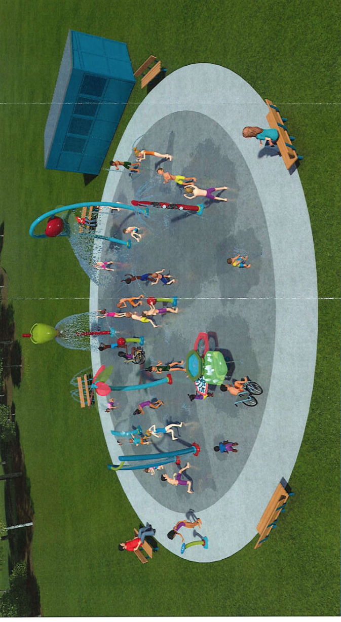 Screenshot of the proposed splash pad to be installed at Jerry Ivey Memorial Park from the Salina City Commission meeting packet for Monday, September 22, 2025.