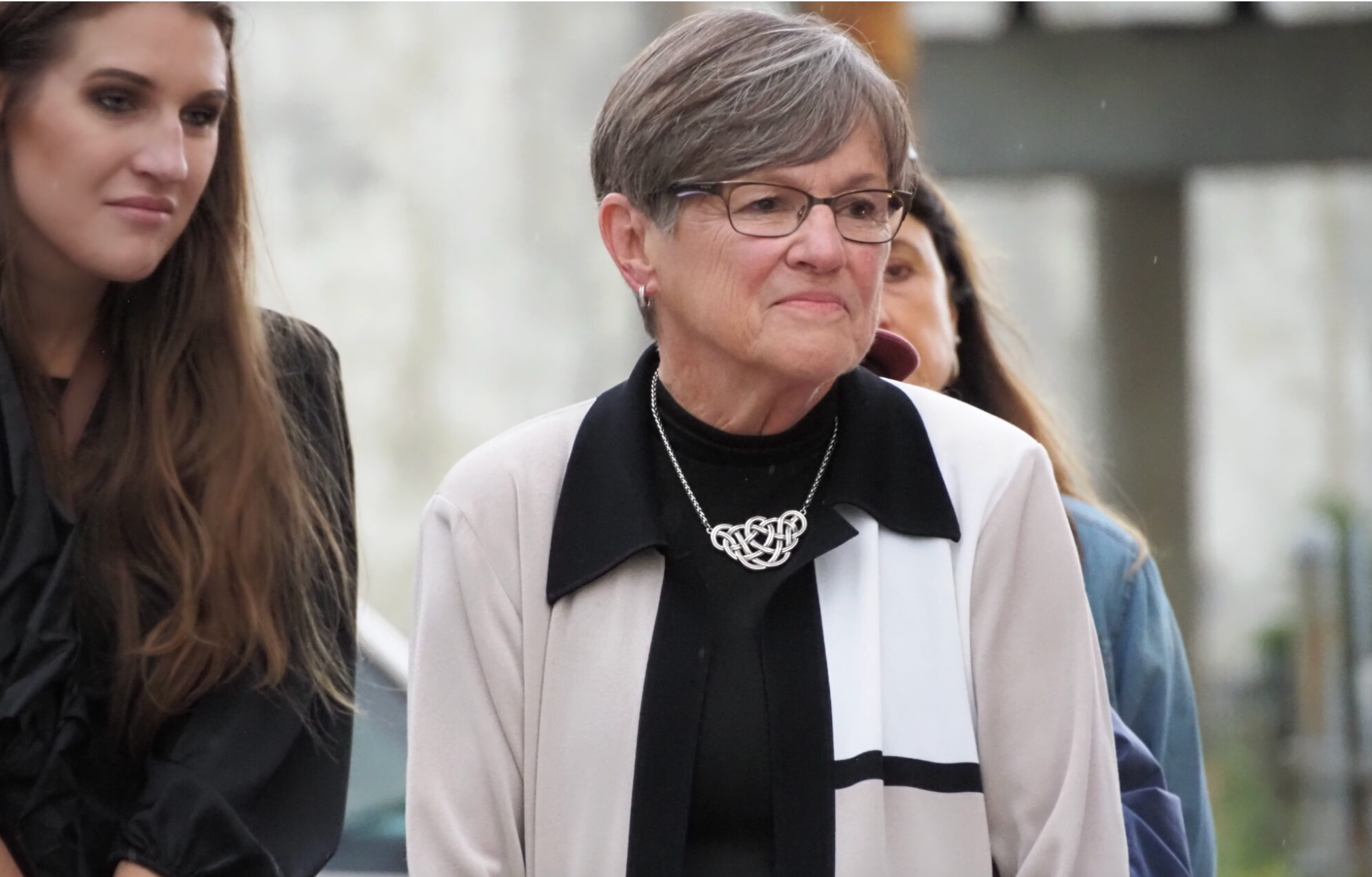  Gov. Laura Kelly’s office said $10.4 million the federal government is threatening to withhold from a food assistance program won’t have an immediate effect as the state plans to appeal the decision. (Morgan Chilson/Kansas Reflector)